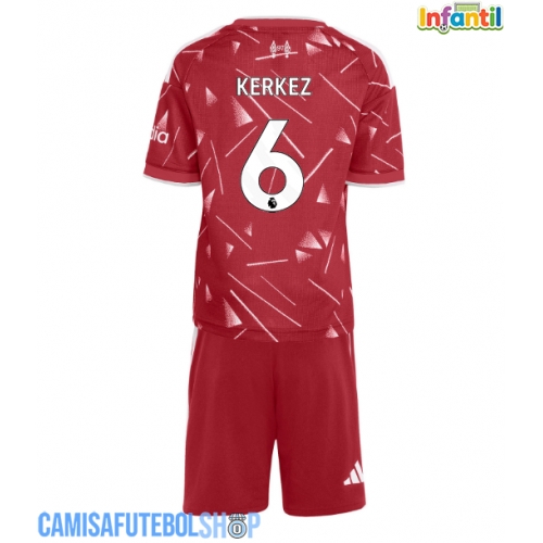 Camisa de time de futebol Liverpool Milos Kerkez #6 Replicas 1º Equipamento Infantil 2026-27 Manga Curta (+ Calças curtas)